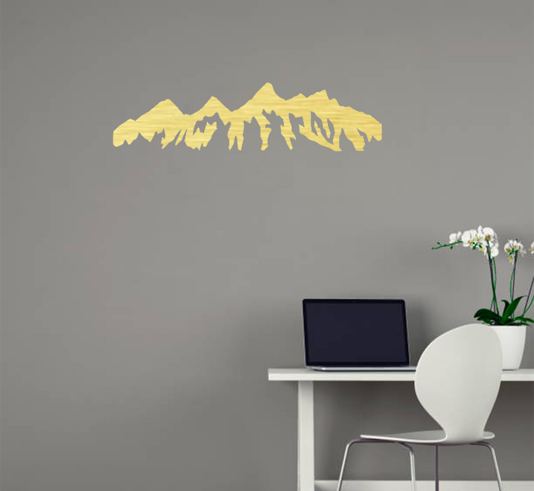 Teton Mountain Range - Metal Wall Art - MetalPlex