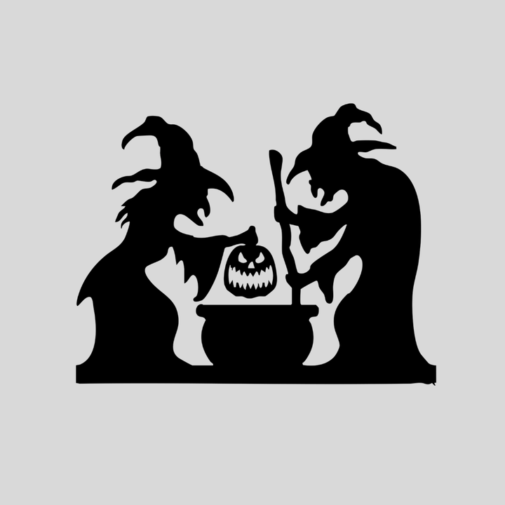 Spooky Witches Metal Wall Art by MetalPlex