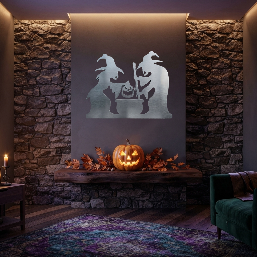 Spooky Witches Metal Wall Art, view 16 by MetalPlex