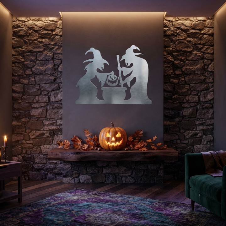 Spooky Witches Metal Wall Art, view 16 by MetalPlex