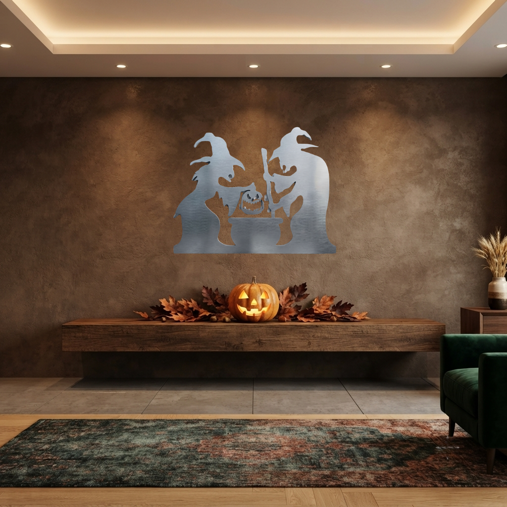 Spooky Witches Metal Wall Art, view 15 by MetalPlex