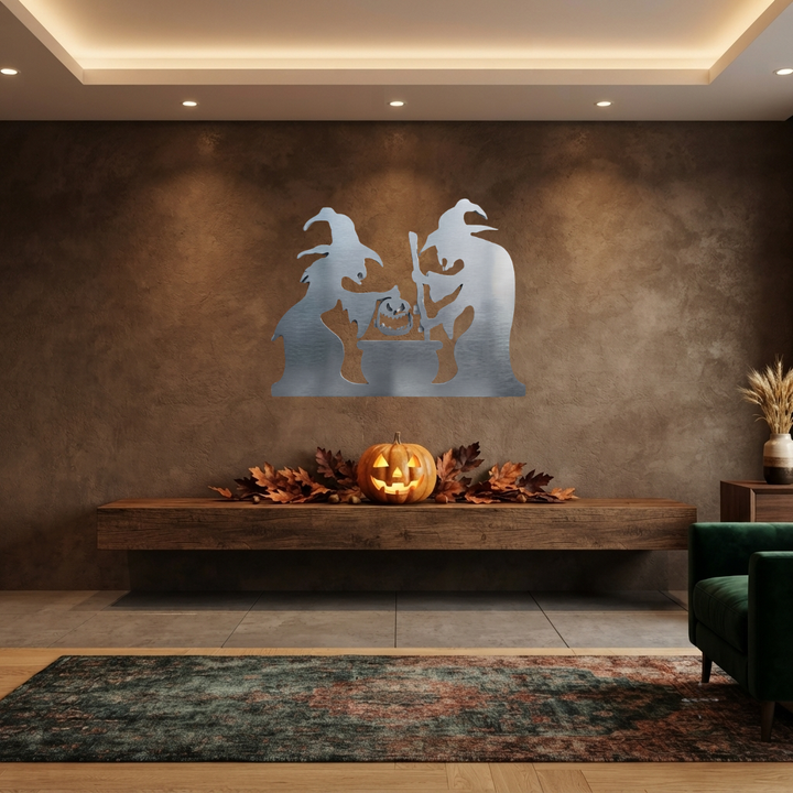 Spooky Witches Metal Wall Art, view 15 by MetalPlex