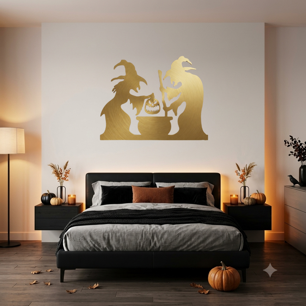 Spooky Witches Metal Wall Art, view 17 by MetalPlex