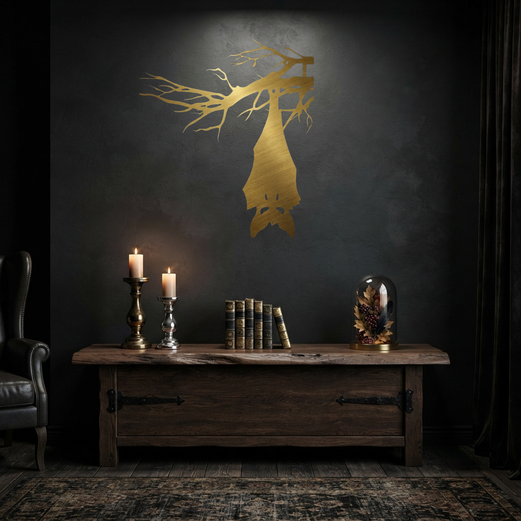 Hanging Bat Metal Wall Art, view 17 by MetalPlex