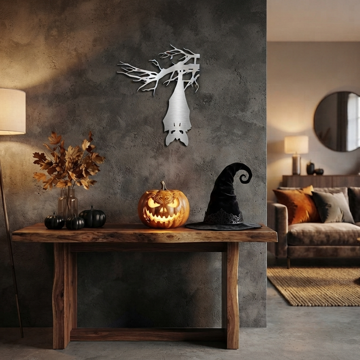 Hanging Bat Metal Wall Art, view 14 by MetalPlex