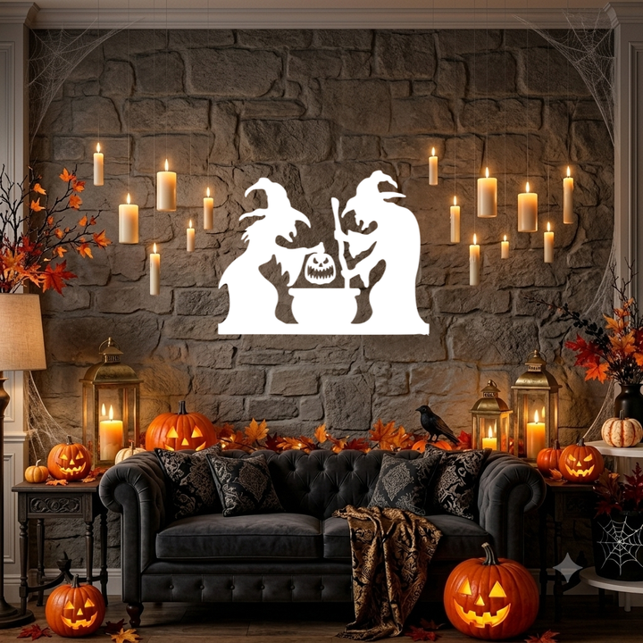 Spooky Witches Metal Wall Art, view 18 by MetalPlex