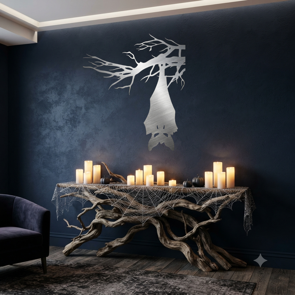 Hanging Bat Metal Wall Art, view 18 by MetalPlex