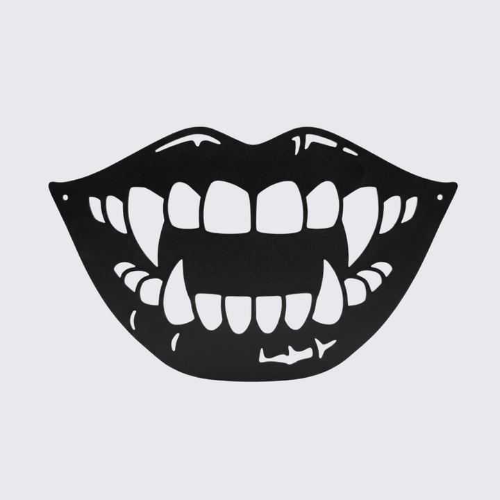 Spooky Lips Metal Wall Art