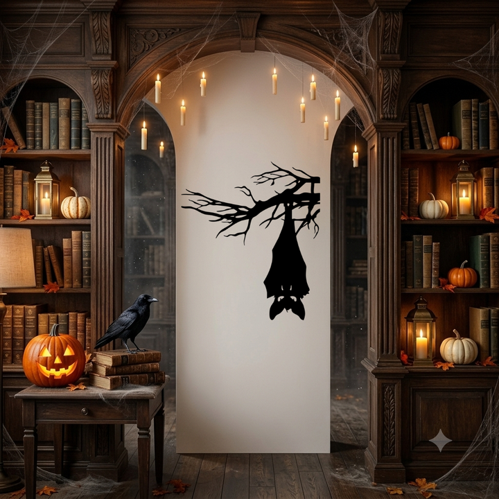 Hanging Bat Metal Wall Art, view 8 by MetalPlex
