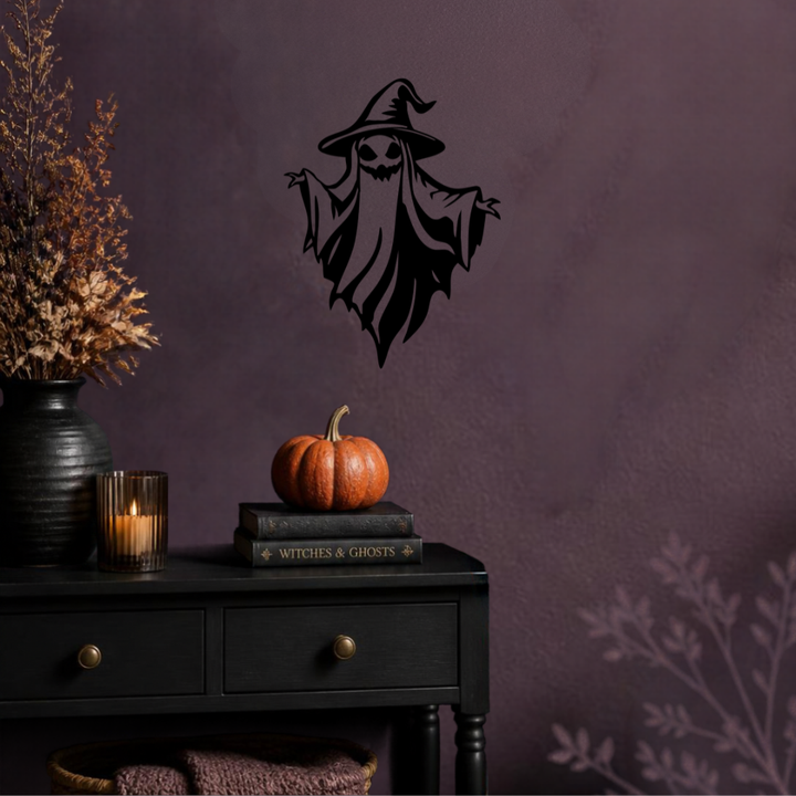 Spooky Witch Ghost Metal Wall Art, view 11 by MetalPlex