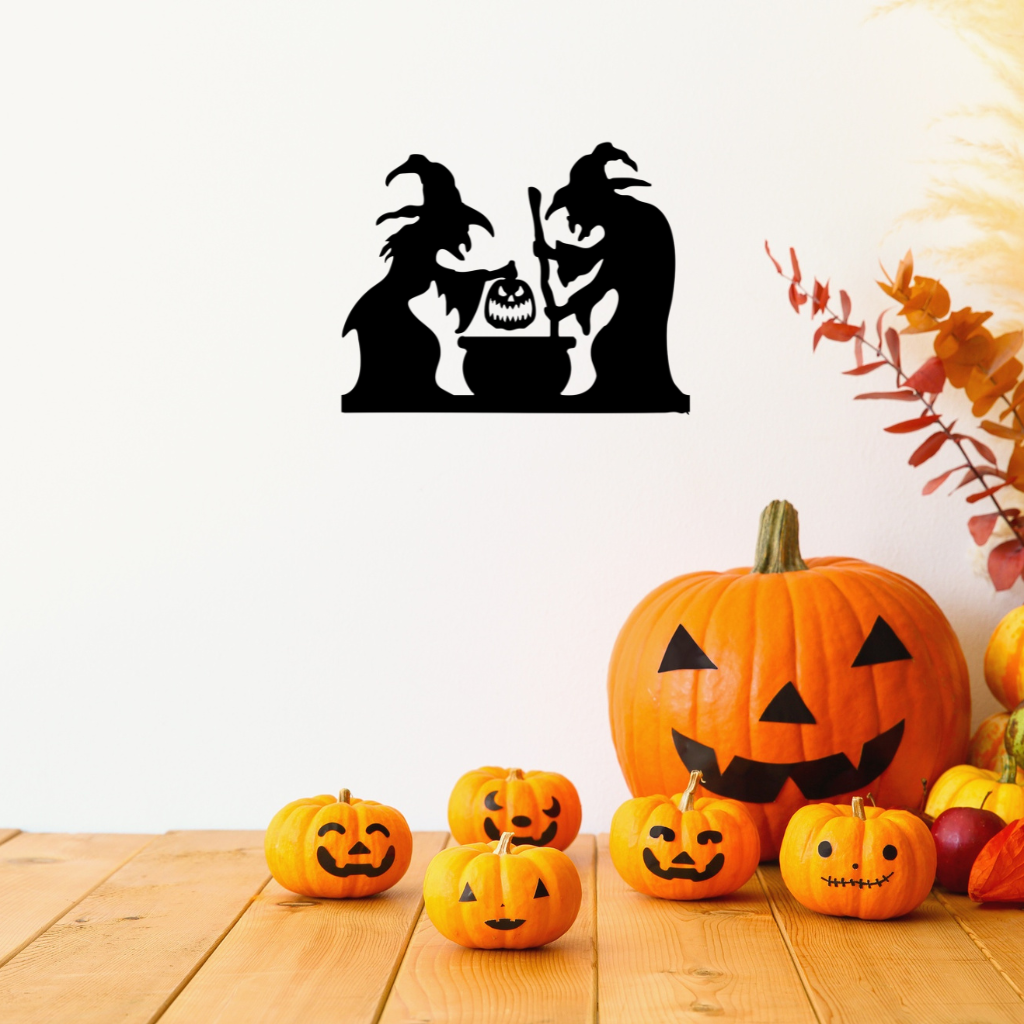Spooky Witches Metal Wall Art, view 2 by MetalPlex