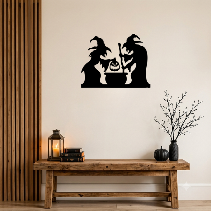 Spooky Witches Metal Wall Art, view 8 by MetalPlex