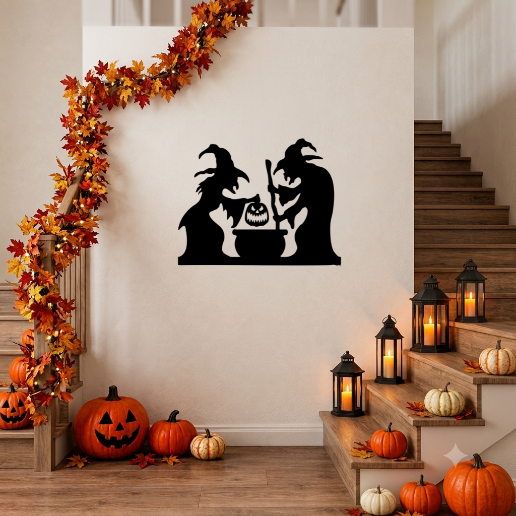Spooky Witches Metal Wall Art, view 5 by MetalPlex