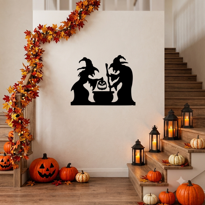 Spooky Witches Metal Wall Art, view 5 by MetalPlex