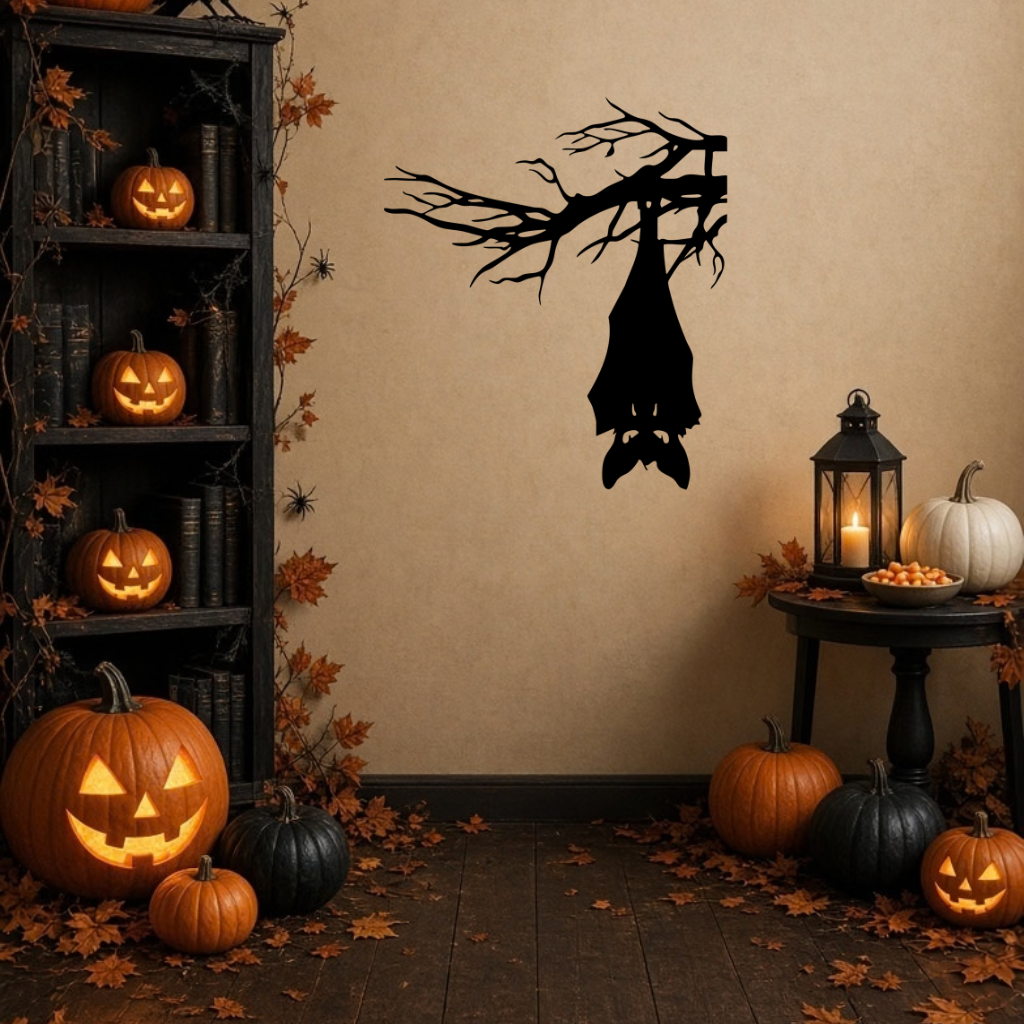 Hanging Bat Metal Wall Art, view 7 by MetalPlex