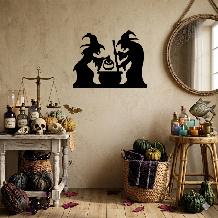 Spooky Witches Metal Wall Art, view 9 by MetalPlex