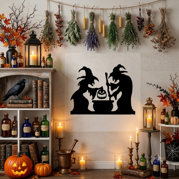 Spooky Witches Metal Wall Art, view 13 by MetalPlex