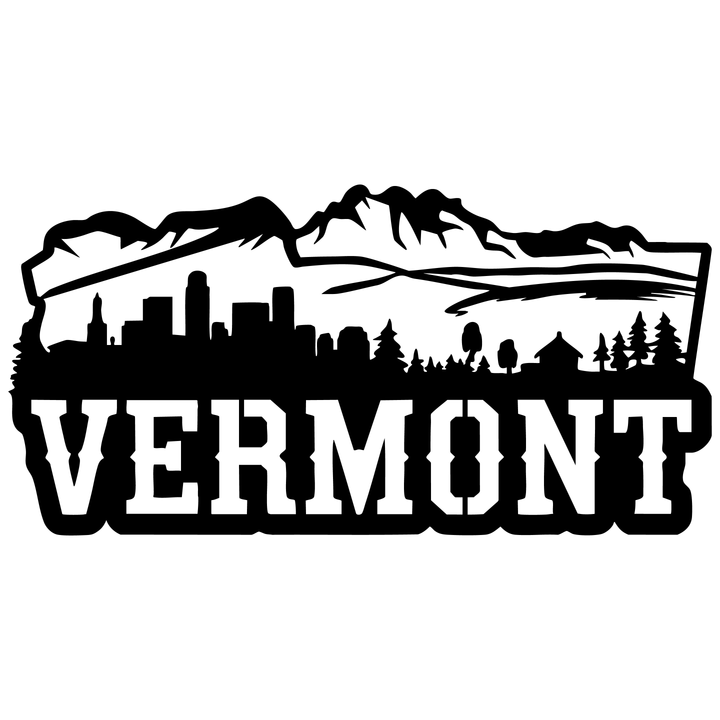 Vermont Skyline Metal Wall Art