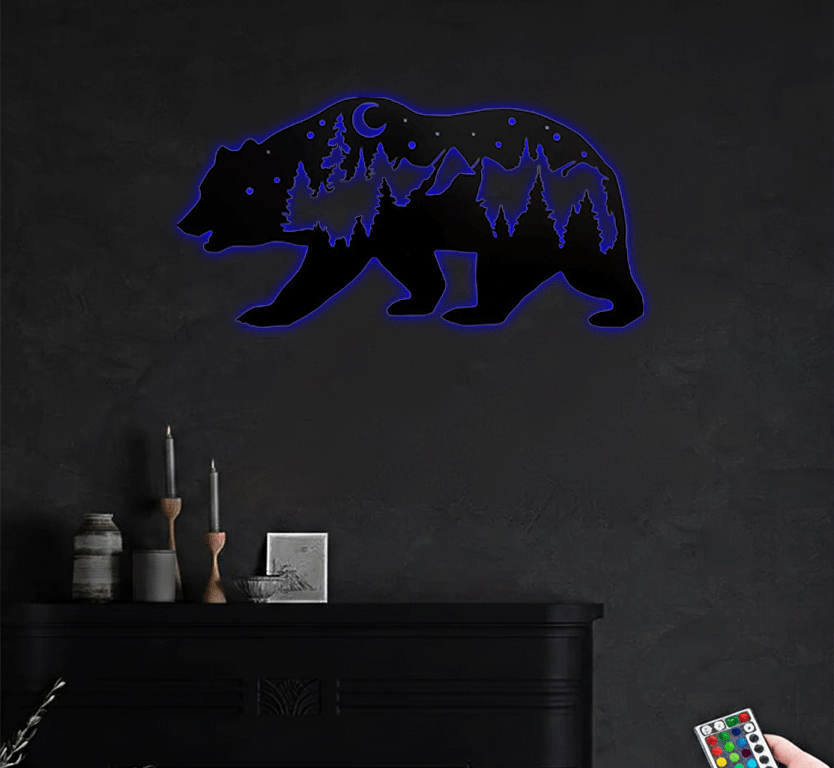 Bear Metal Wall Art, view 15 by MetalPlex