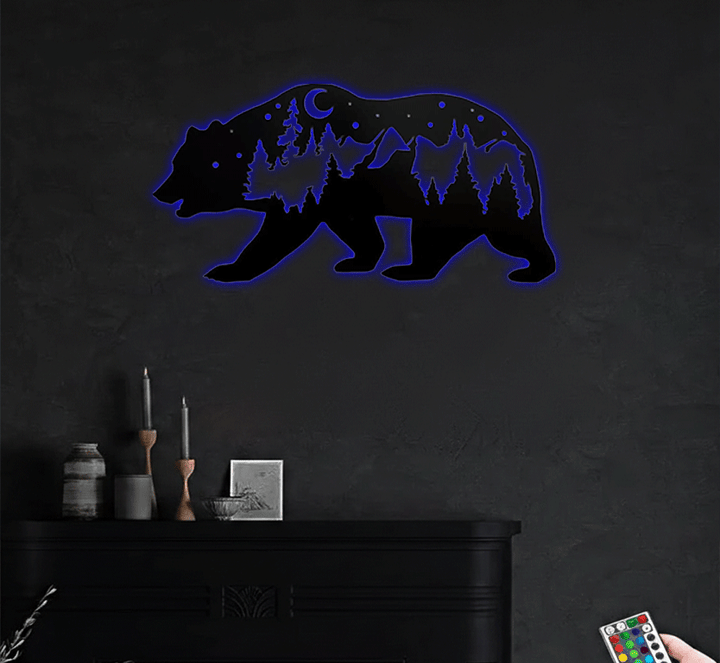 Bear Metal Wall Art, view 15 by MetalPlex