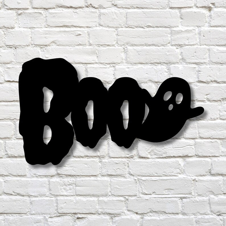 Boo Halloween Metal Wall Art by MetalPlex
