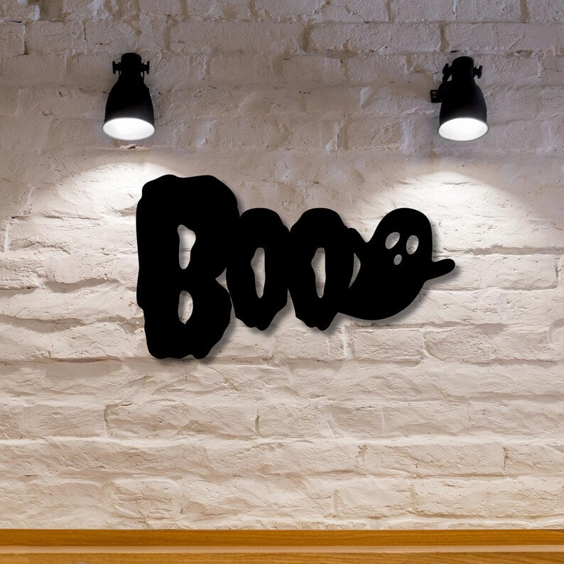 Boo Halloween Metal Wall Art, view 2 by MetalPlex