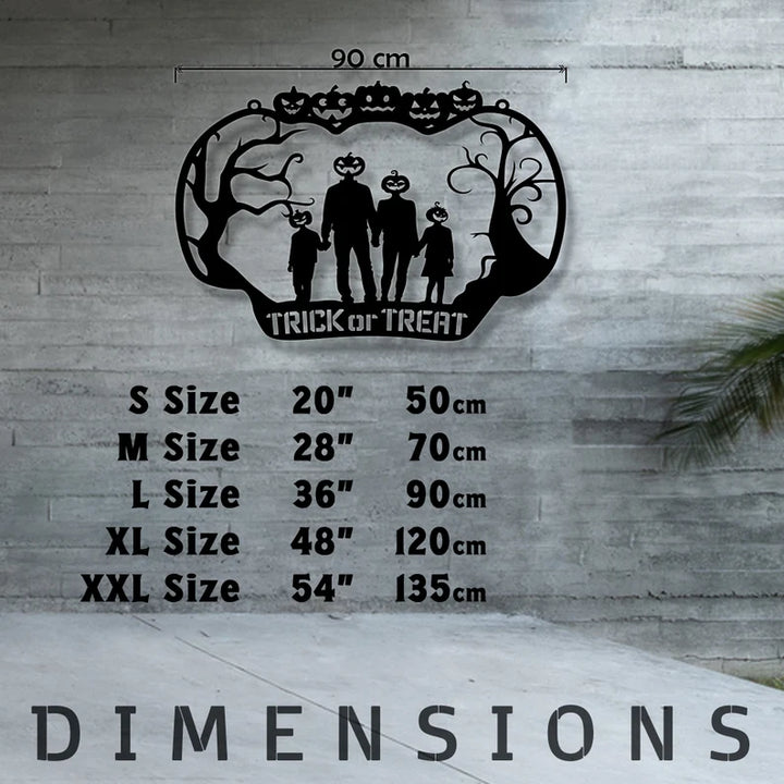 Personalized Halloween Metal Entrance Metal Wall Art, view 7 by MetalPlex