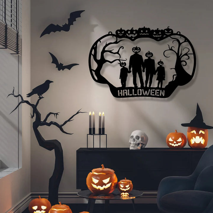 Personalized Halloween Metal Entrance Metal Wall Art, view 5 by MetalPlex