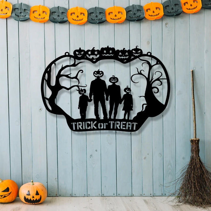 Personalized Halloween Metal Entrance Metal Wall Art, view 9 by MetalPlex