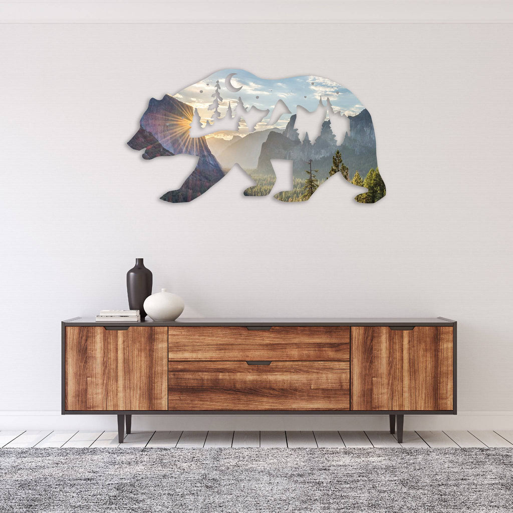 Limited Edition Yosemite Bear - Metal Wall Art - MetalPlex