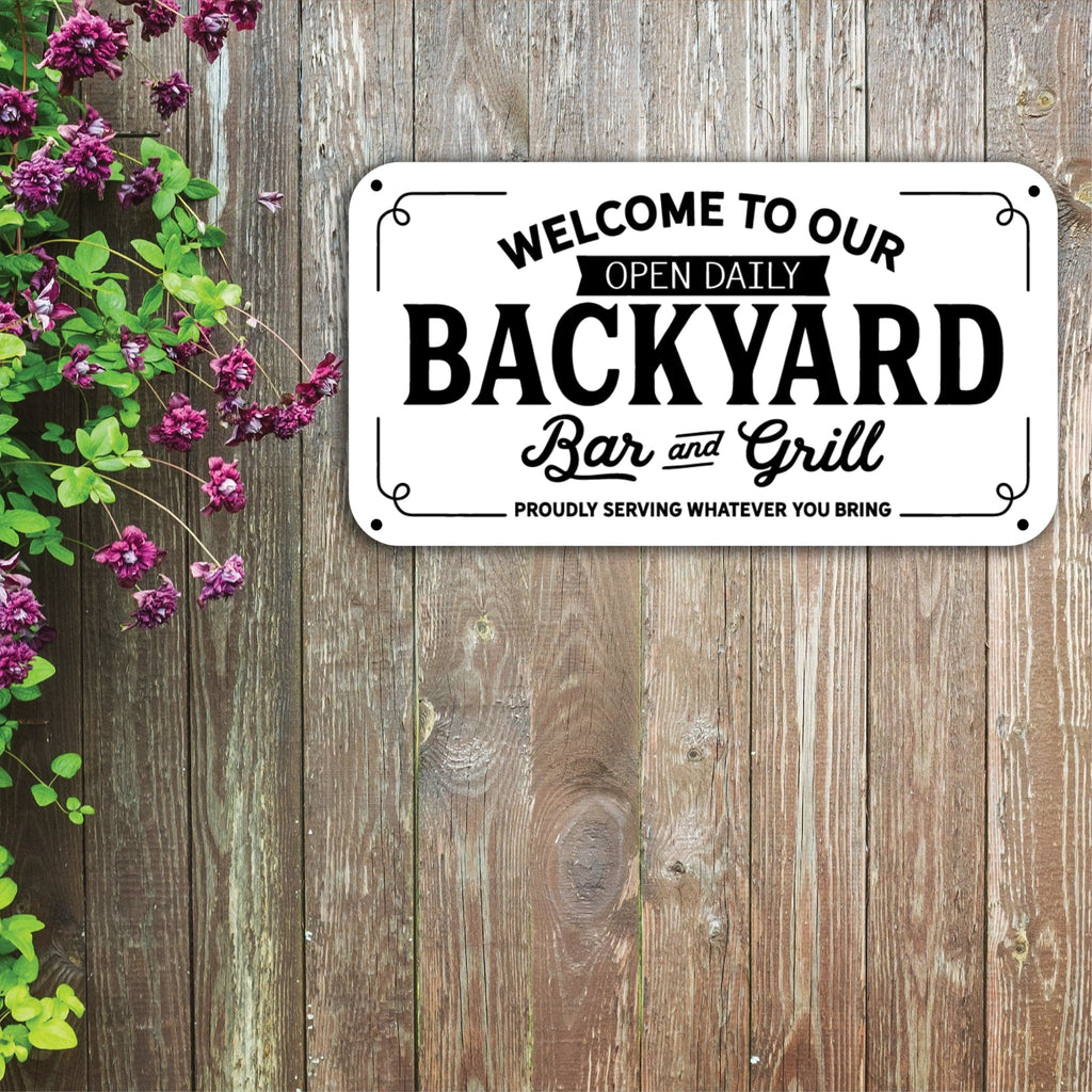 Backyard Sign - Print - MetalPlex