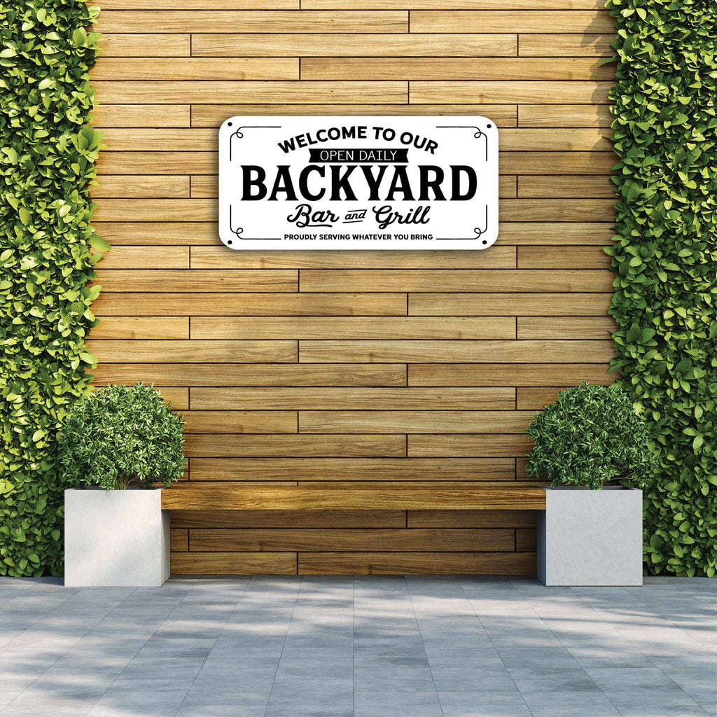 Backyard Sign - Print - MetalPlex
