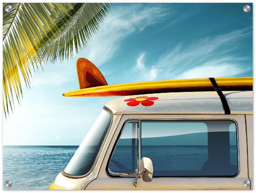 Beach Van - Print - MetalPlex