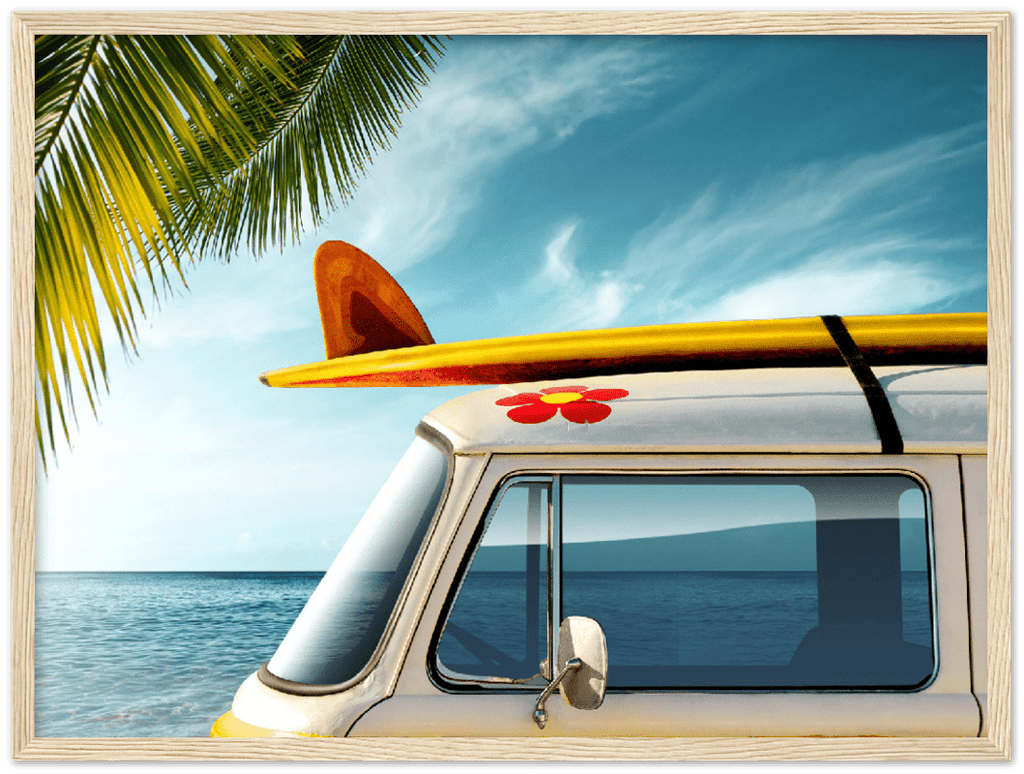 Beach Van - Print - MetalPlex