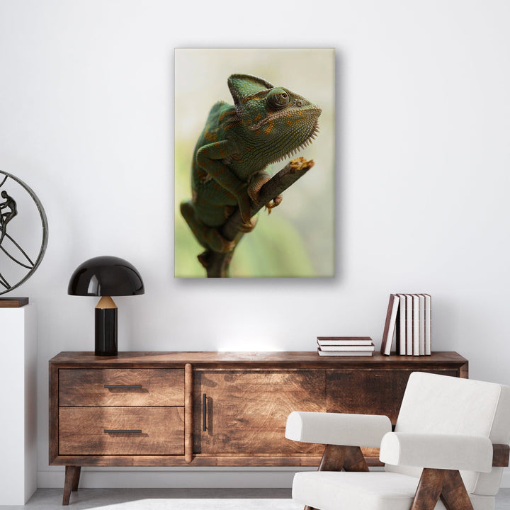 Climbing Chameleon - Print - MetalPlex