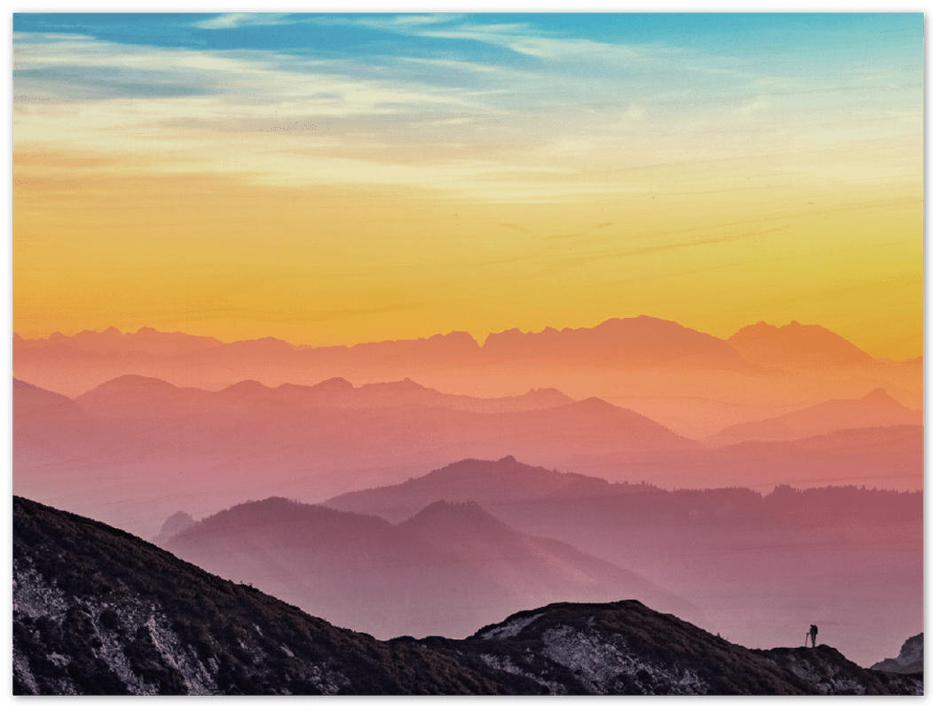 Colorful Mountains - Print - MetalPlex