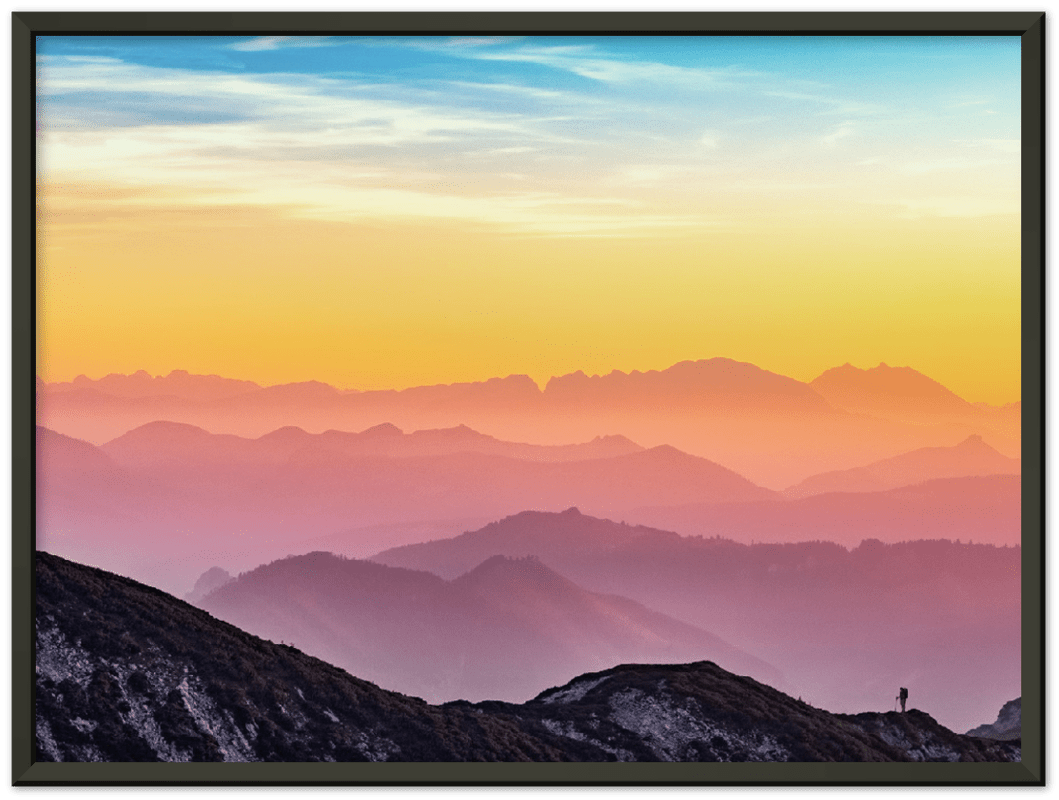 Colorful Mountains - Print - MetalPlex