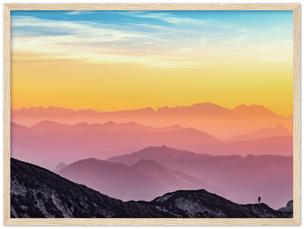 Colorful Mountains - Print - MetalPlex