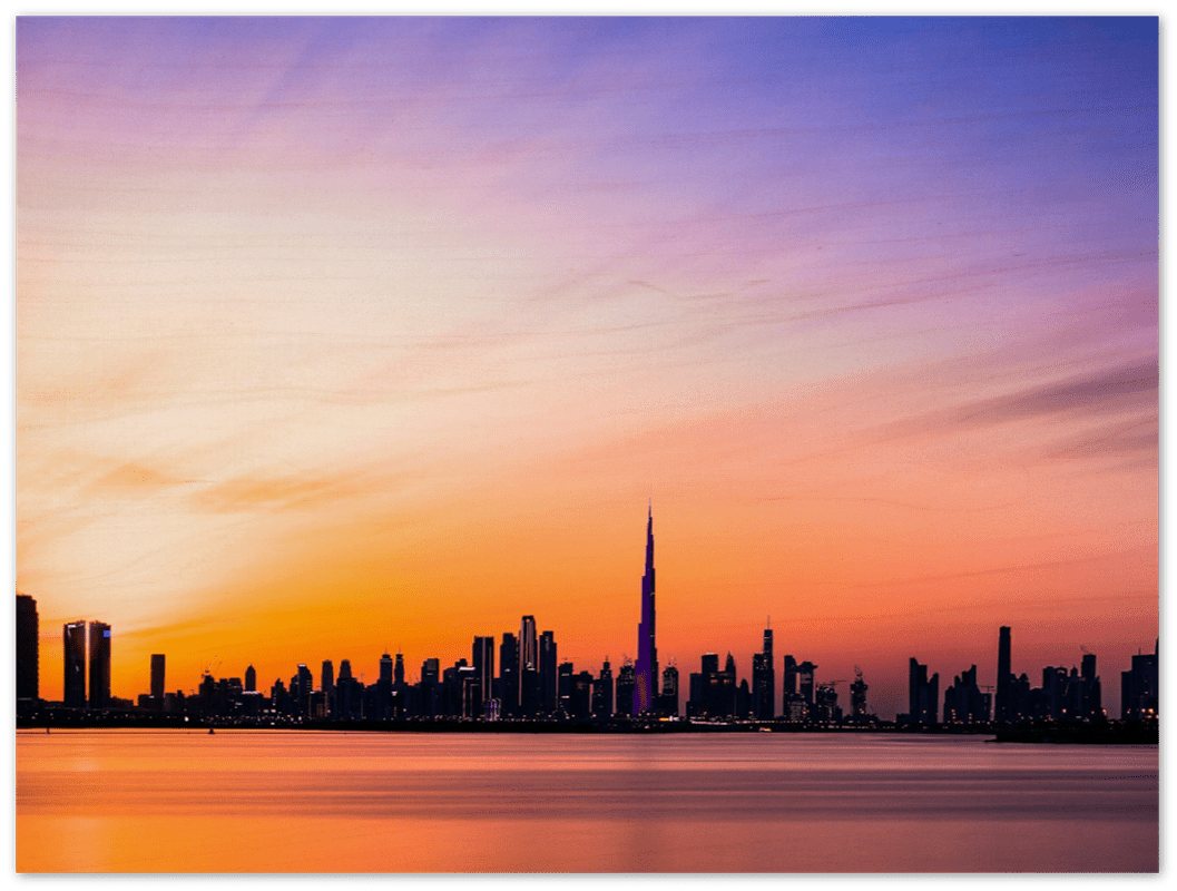 Dubai Skyline - Print - MetalPlex