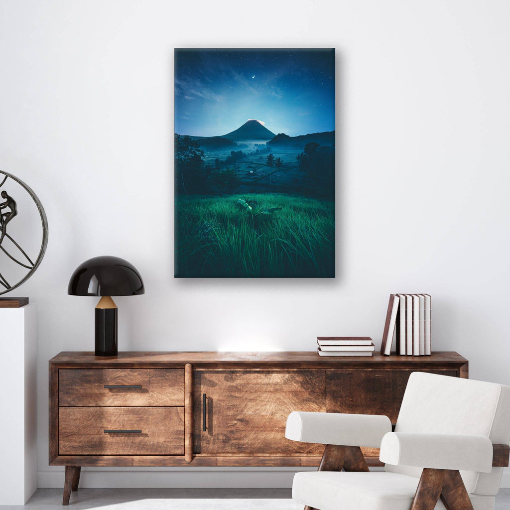 Grass Field Night - Print - MetalPlex