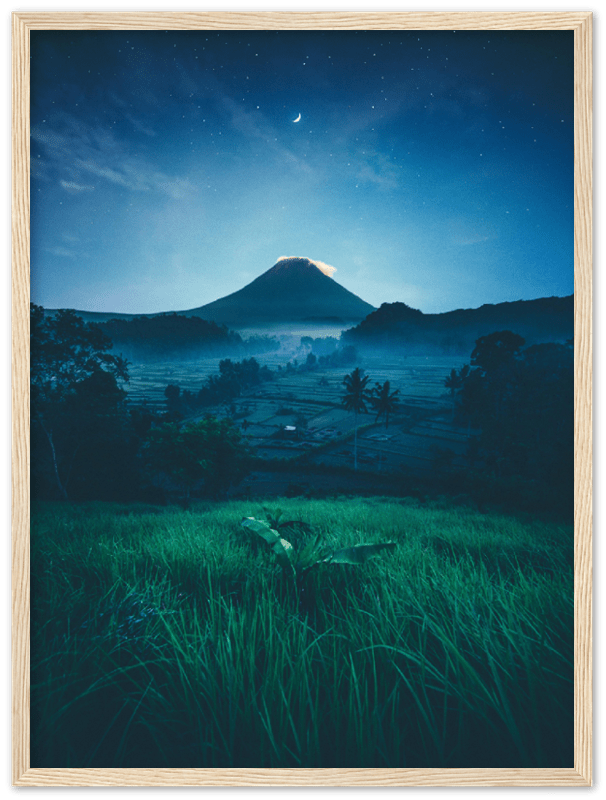Grass Field Night - Print - MetalPlex