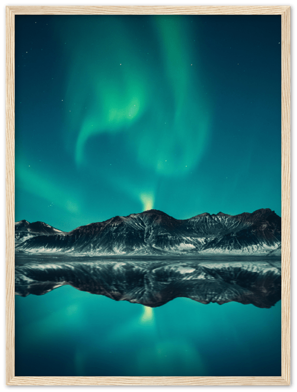 Iceland Aurora Lights - Print - MetalPlex