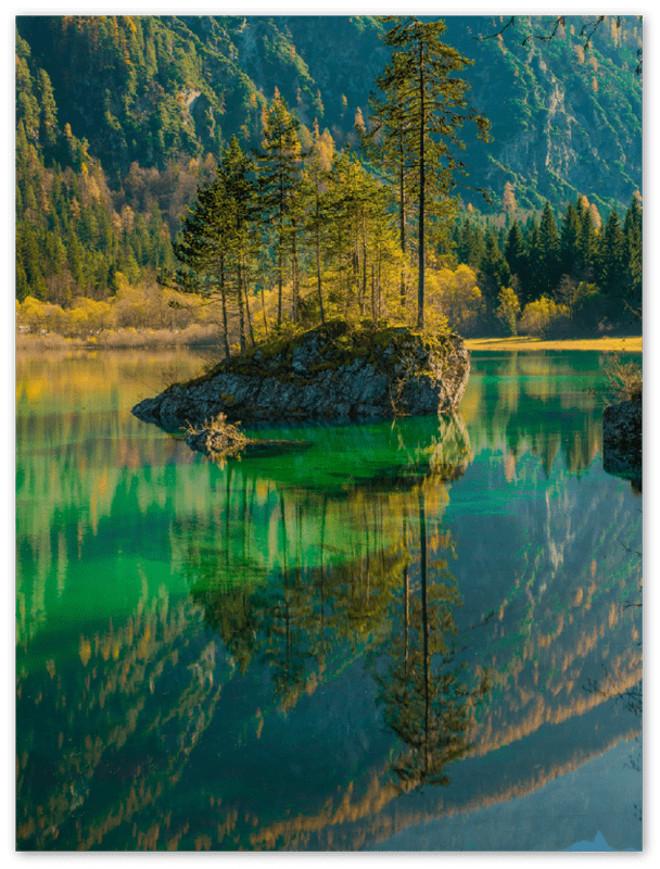 Lake Reflection - Print - MetalPlex