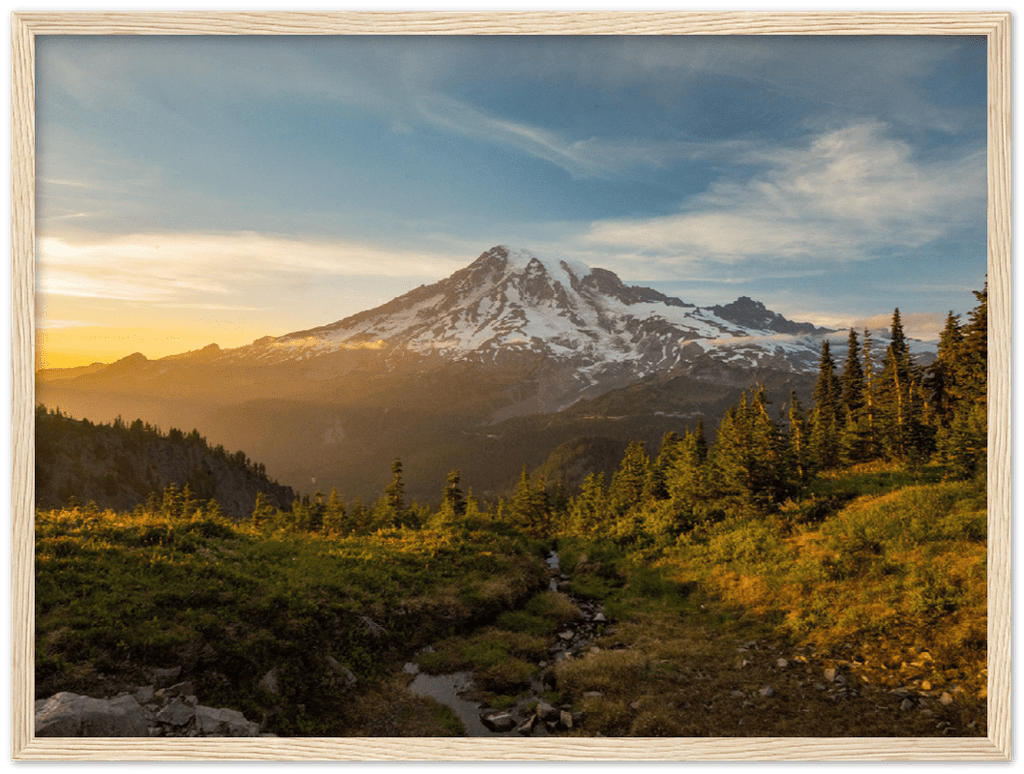 Mount Rainier Sunrise - Print - MetalPlex