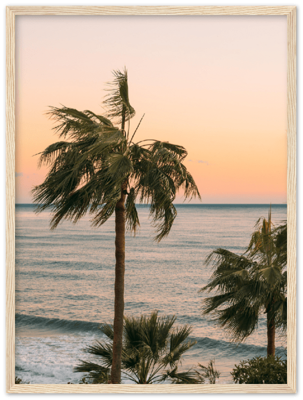 Ocean Palm Trees - Print - MetalPlex