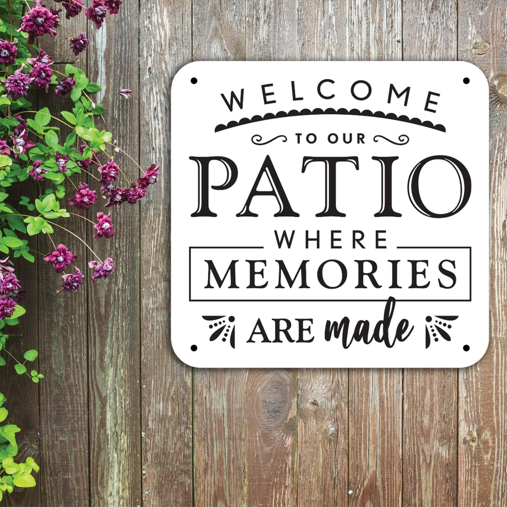 Patio Memories Sign - Print - MetalPlex
