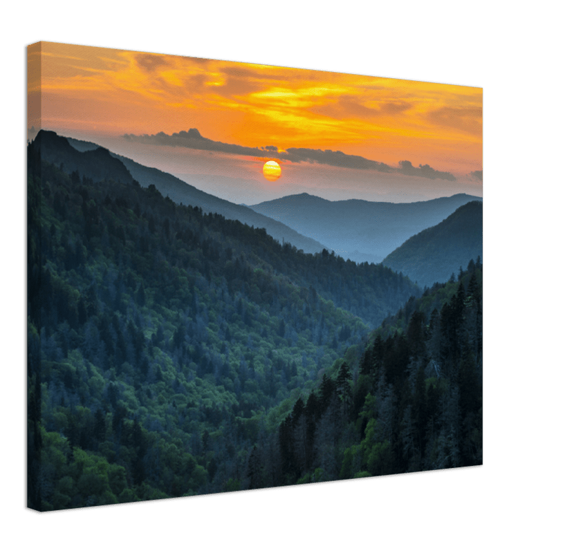 Smoky Mountains Sunset - Print - MetalPlex