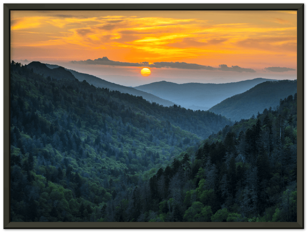 Smoky Mountains Sunset - Print - MetalPlex
