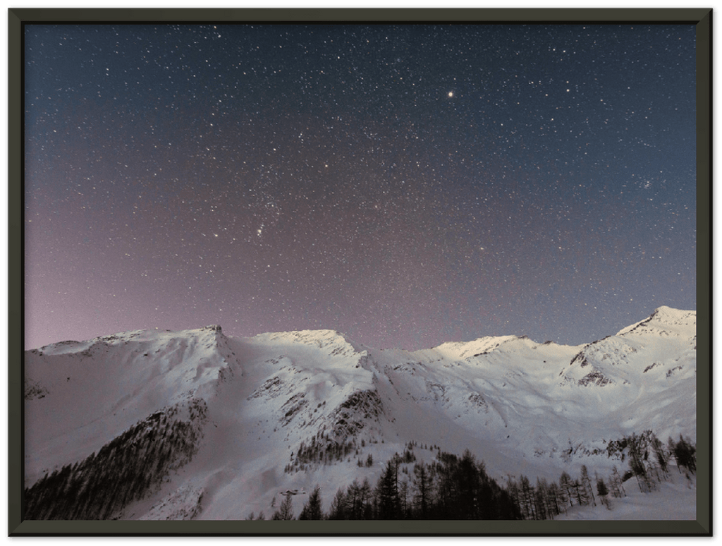 Starry Mountain - Print - MetalPlex