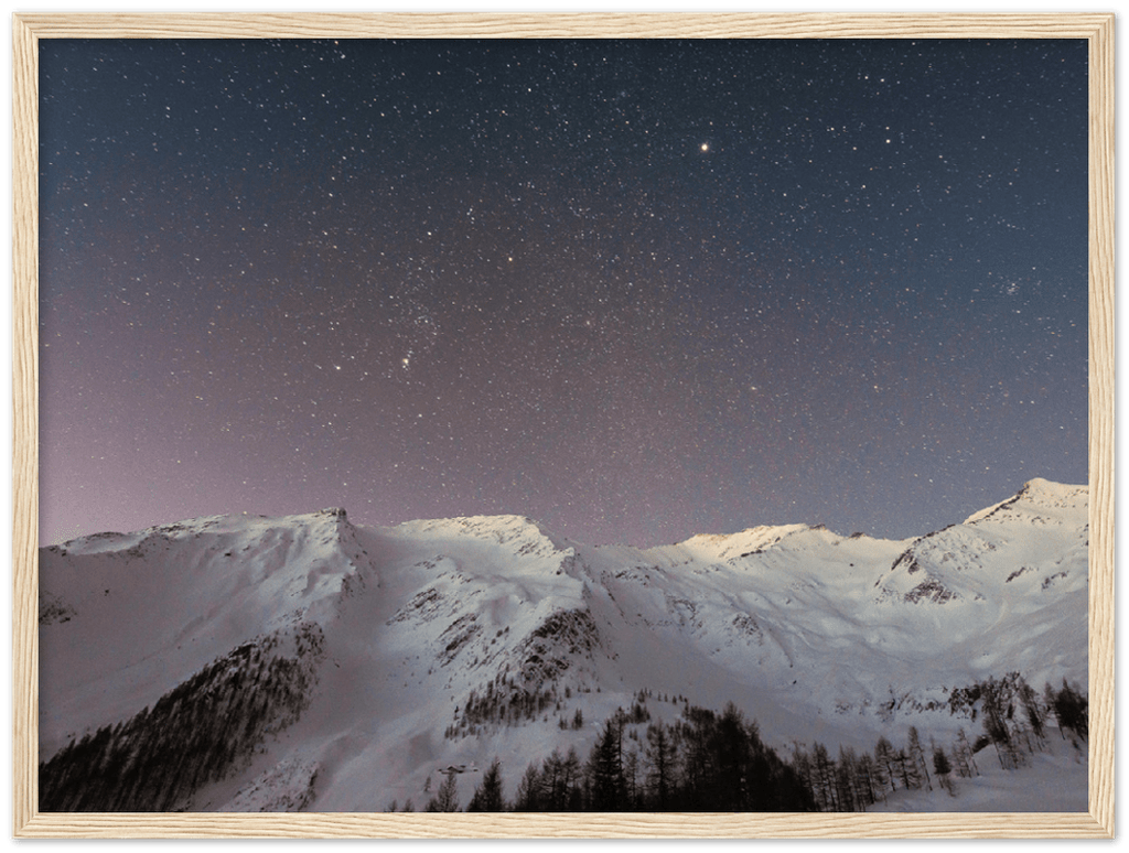 Starry Mountain - Print - MetalPlex